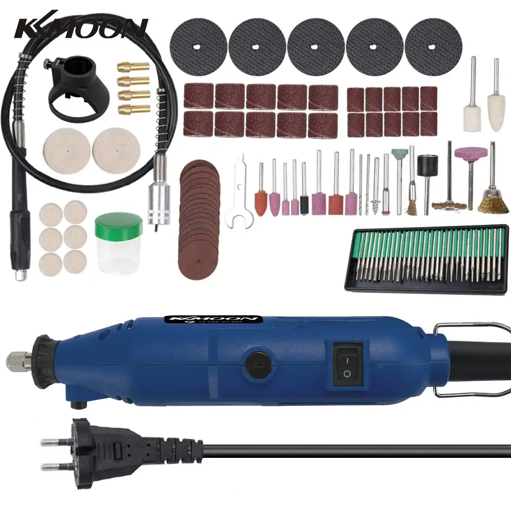 

180W 6 Gears Speed Control Electric Grinder Engraving Polishing Machine Kit Wood Carving Tool Mini Electric Drill Set