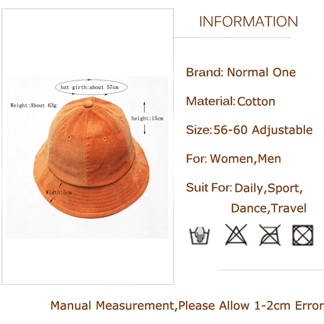 Panama Corduroy Bucket Hat Men Women Boonie Cap Solid Colorful Dancing Sport  Fishing Dad Hats Striped