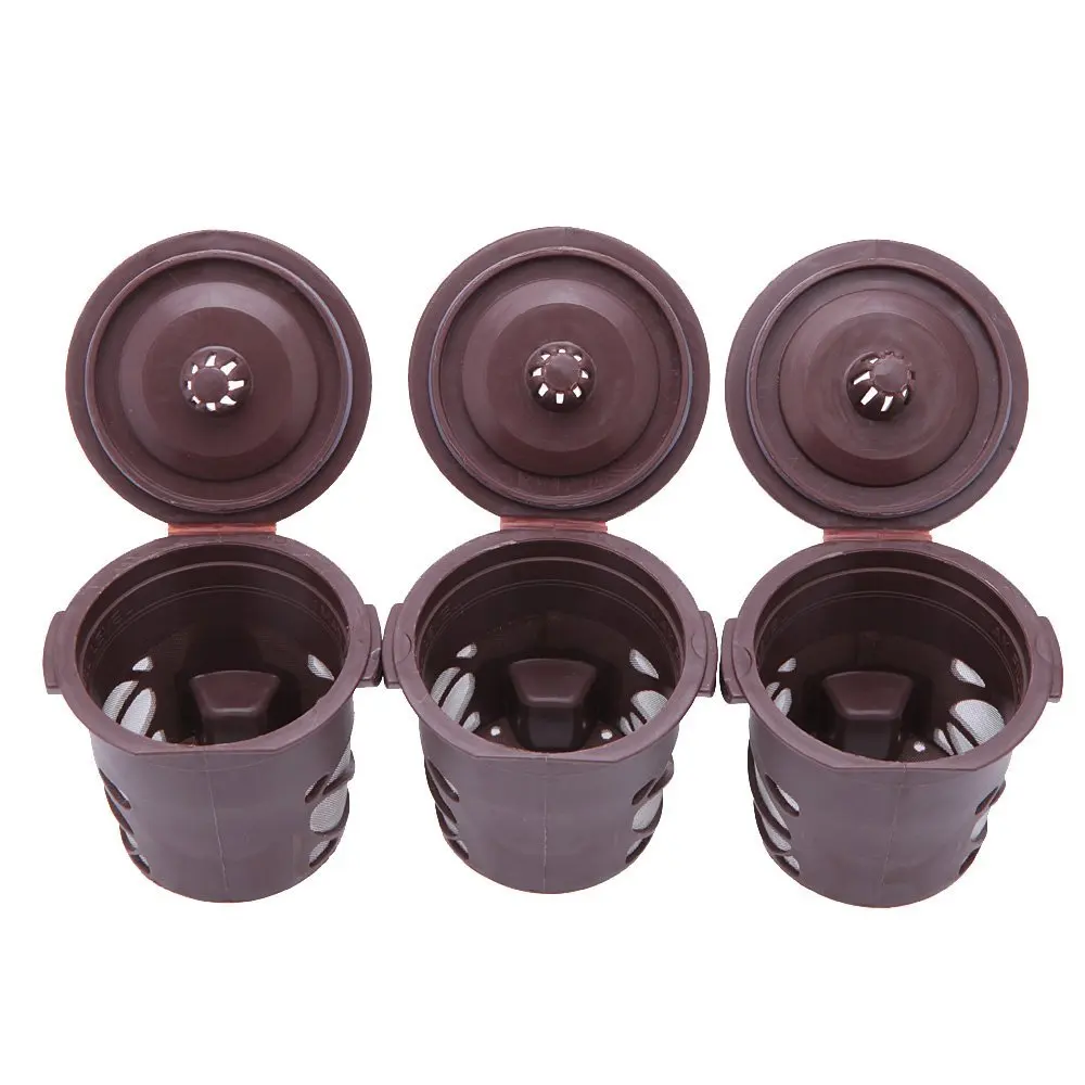 3 шт многоразовая пластиковая K cup кофейная чашка для кофе одинарный сетчатый