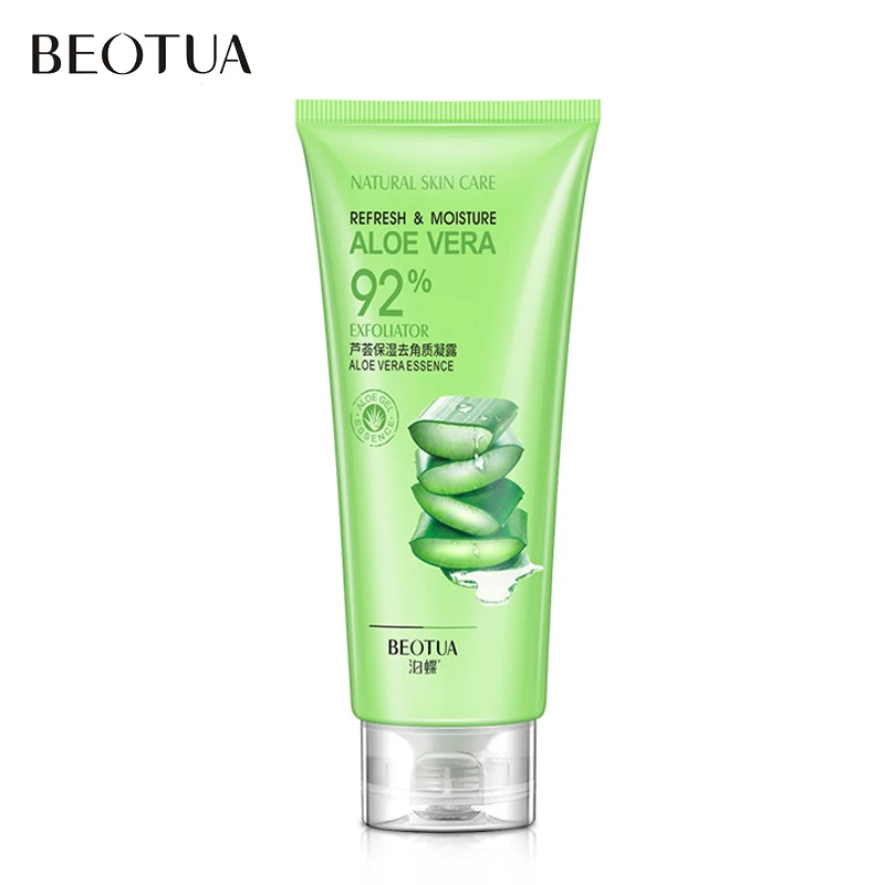 BEOTUA 100% Aloe Plant Extract Facial Cleanser Hyaluronic Acid Moisturizing Exfoliator Brightening Peeling Cleansing Skin Care