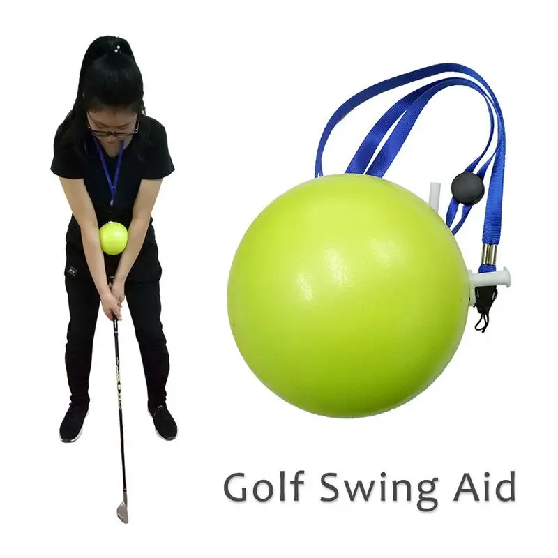 Golf Swing Trainer Inflatable Ball Golf Swing Trainer Aid Posture Correction Training Silicone Supplies