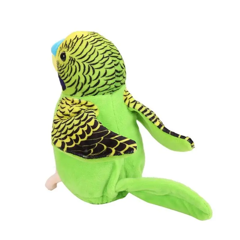 1 шт. электрические говорящие игрушечные попугаи говорящая запись повторяет развевающиеся крылья плюшевые игрушки электронная птица чучела Детская плюшевая игрушка в подарок