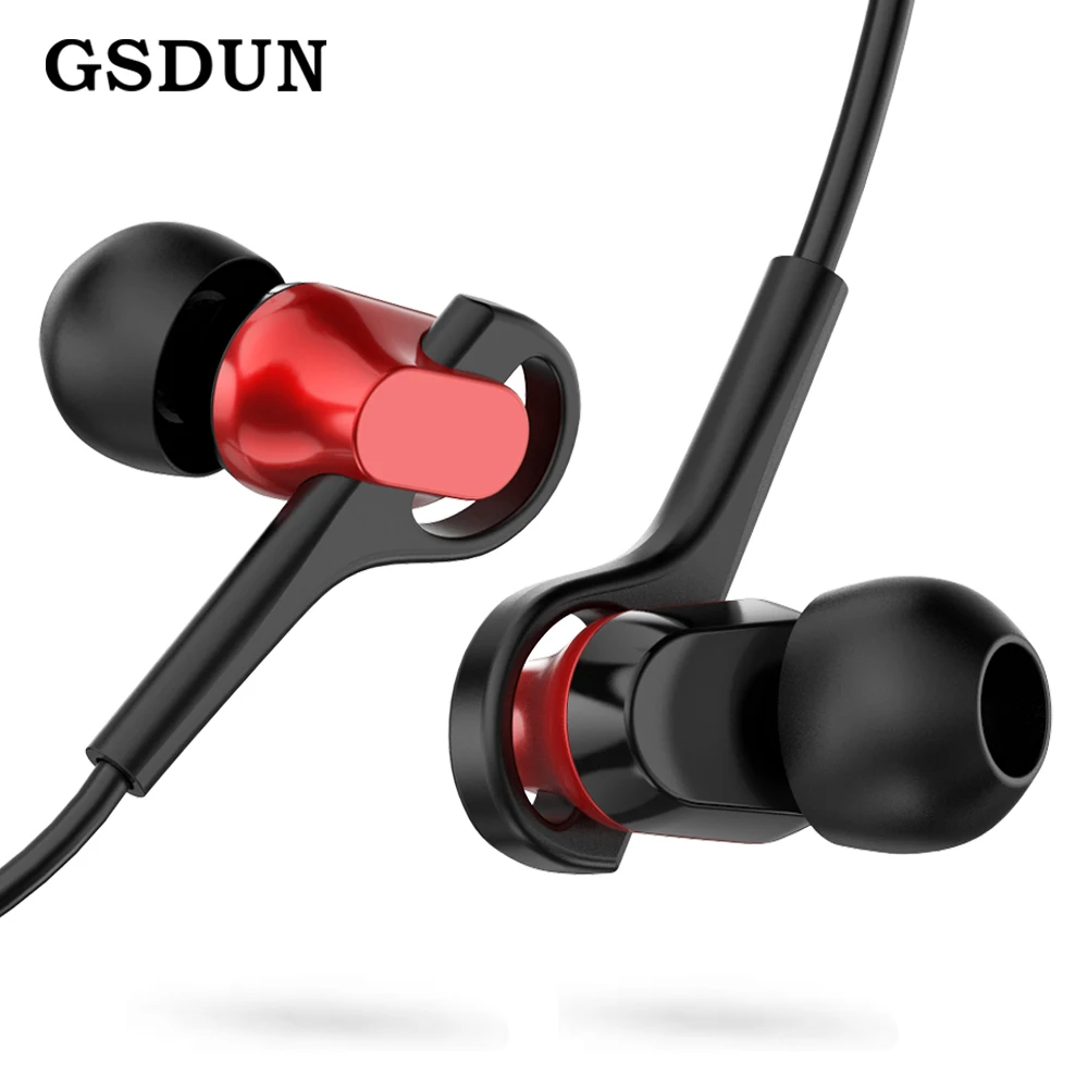 

GSDUN GS17 Earphone Bass Sport Noise Cancelling Headphones With Mic Running Gaming Headset For Mobile 0Phones PC MP3 Earbuds