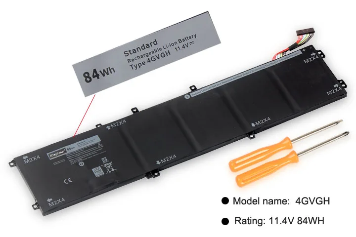 KingSener 66Wh 1KFH3 Laptop Battery for Dell Inspiron 14 15 3000 3451 3551 5558 5758 V3458 V3558 WKRJ2 GXVJ3 HD4J0 K185W M5Y1K