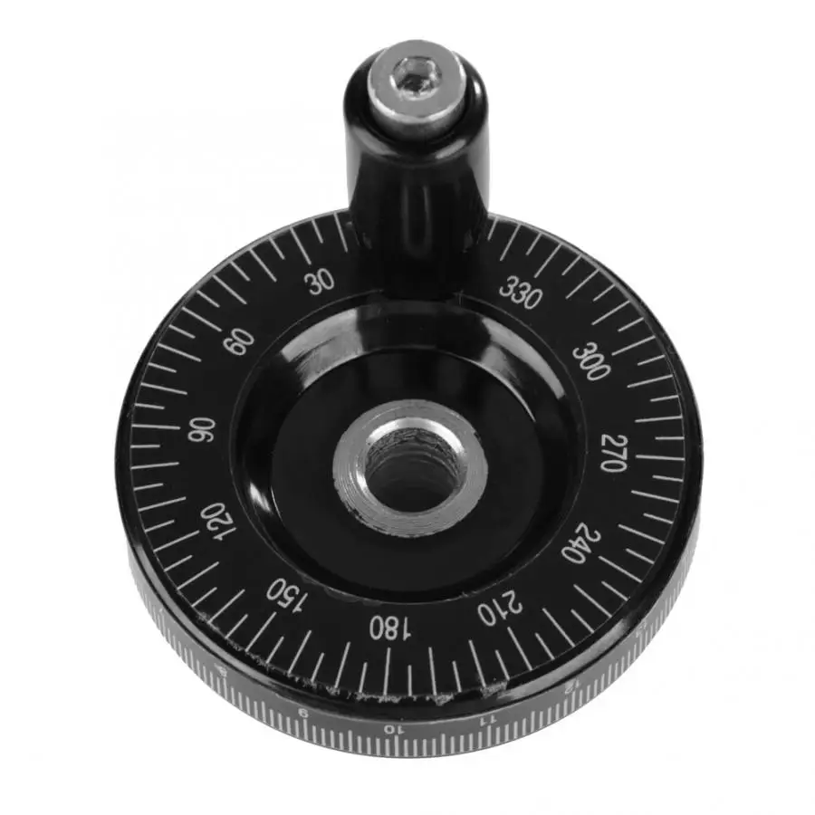 1Pcs Black 10x63mm Solid Bakelite Hand Wheel Scale Handwheel Milling Grinding Machine Lathe Broken Handwheel Replacement Parts