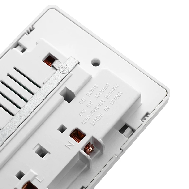 1 комплект 13A Ac 110 ~ 250 В 3 usb порта для зарядки стандарт Великобритании