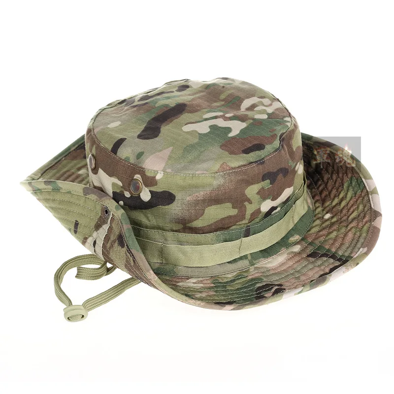 

Camouflage Tactical Men's yuan bian mao Tactical Field Outdoor Python Hat Sun Ben ni mao Fisherman Fishing Army Fans