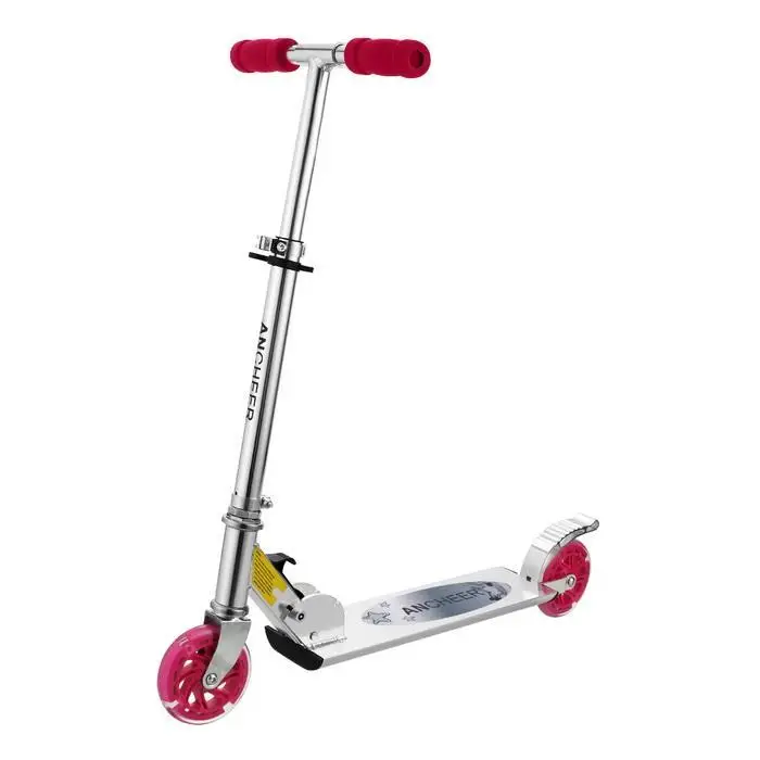 

New Kick Scooter Foldable Adjustable Height 2-Wheel Kick Scooter with LED Light Up Wheels kids Kick Scooter