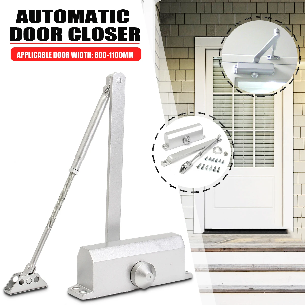 Buy Hydraulic Buffer Door Closer Aluminium Alloy For