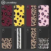 Мягкий силиконовый чехол Lovebay для Iphone XS Max XR X 8 7 6 6S Plus модные чехлы с леопардовым принтом для Iphone 7plus