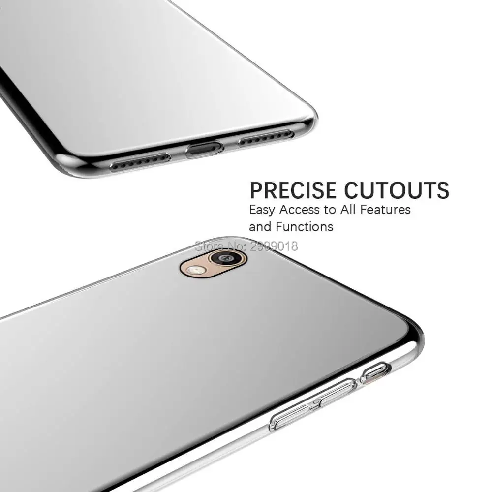 Чехол для Honor 8 S чехол Huawei 5 71 Прозрачная силиконовая задняя крышка из ТПУ телефона