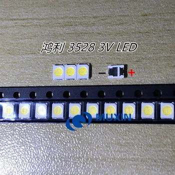

500pcs HONGLI TRONIC DOUBLE CHIPS LED Backlight 1210 3528 2835 1W 3V 100LM Cool white LCD Backlight for TV TV Application