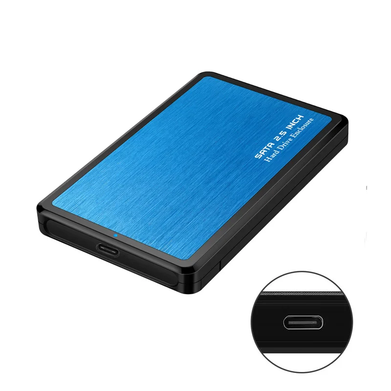 Корпус жесткого диска USB C type C UASP 2,5 дюймов USB3.1 корпус жесткого диска поддержка UASP протокол алюминиевый сплав и прочный ABS