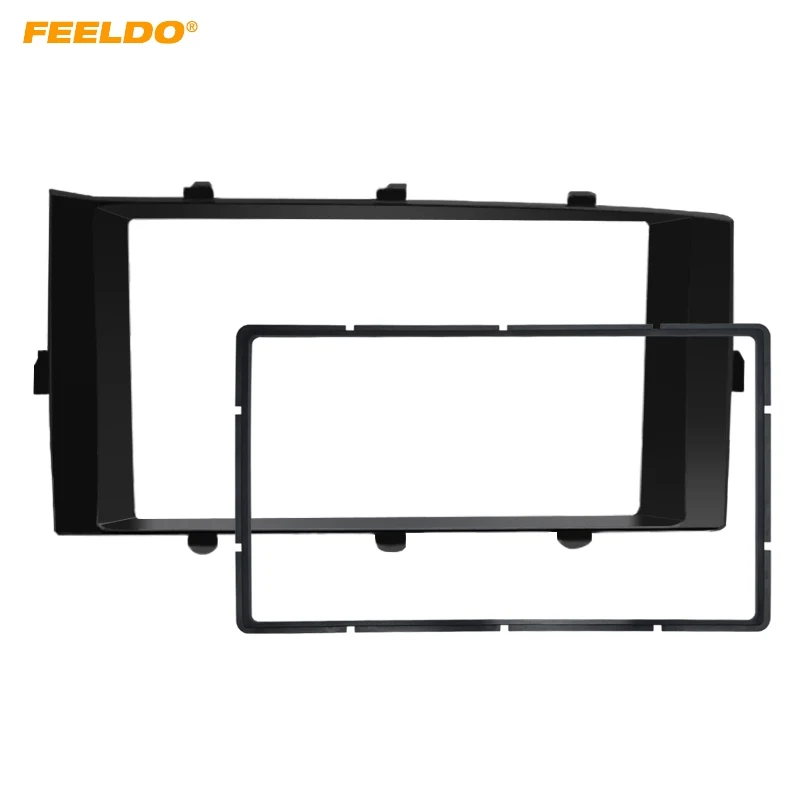 FEELDO Car Stereo Radio Frame Fascia for Toyota Aqua RHD 2012-2014 2Din DVD Dash Panel Bezel Trim Face Plate Kit #HQ1948 | Автомобили и
