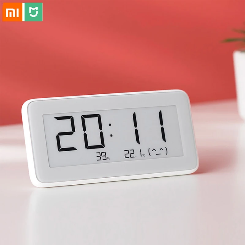 Xiaomi Mijia умный контроль температуры электронные цифровые часы чернил экран