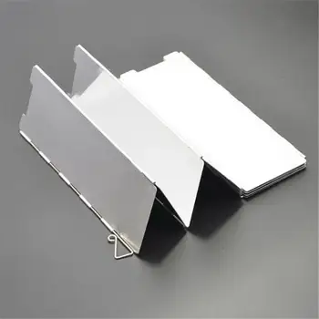 

10PCS Outdoor Pinic BBQ Cooking Wind Shield Ultra-Light Foldable Alloy Camping Cooker Gas Stove Wind Shield