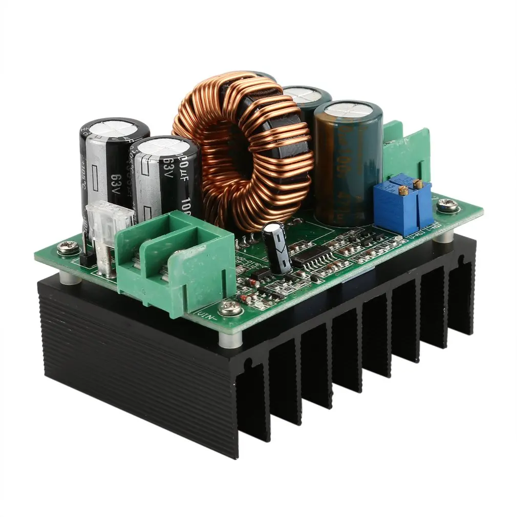 

1200W 20A CC/CV Boost Converter DC 8V-60V to 12V-80V Step-up Power Supply
