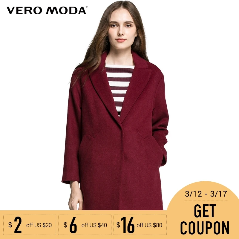 Vero Moda бренд шерсть OL стиль костюм свитер пальто женщина | 315327010