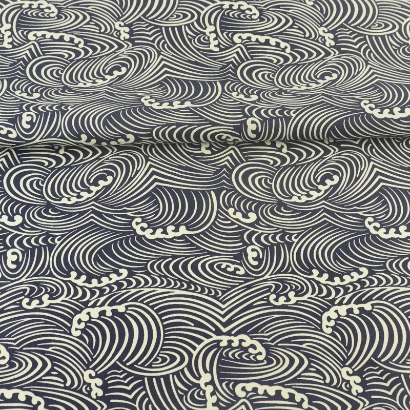 

Cotton FabricRetro Clouds Black Tecido PatchworkDecoration Cloth Craft Teramila Fabrics Sewing Bedding