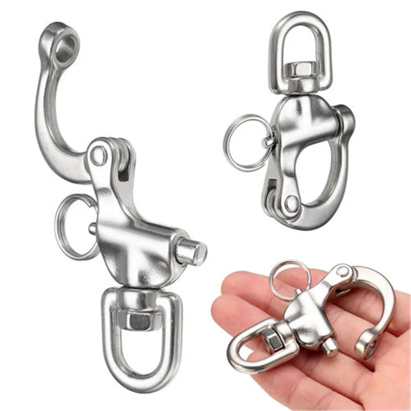 

316 Stainless Steel Swivel Bail Snap Shackle Hook Marine Corrosion Resistant
