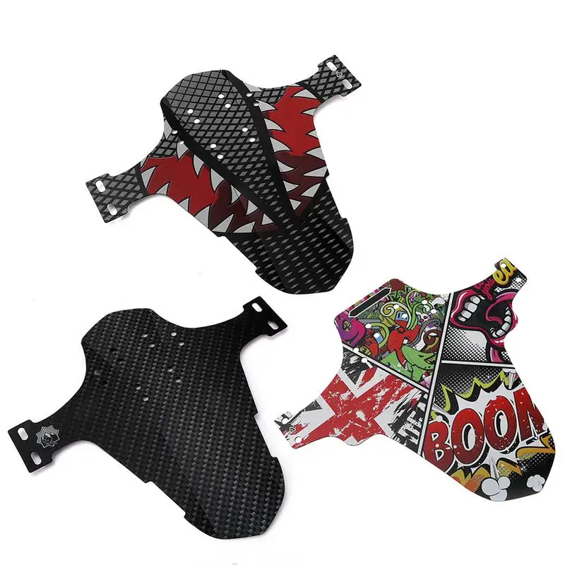 

DIY Personality Mini Bicycle Fender Portable Ultra-Thin Front Fork Simple Baffle Quality Printing Fender For Bike