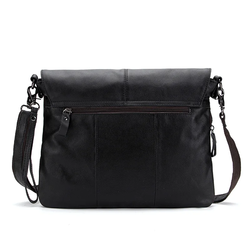 الأزياء Crossbody حقائب مكتبية الرجال رسول الذكور جلد طبيعي رفرف سستة الرجال الكتف حقيبة الكمبيوتر حقيبة يد فاخرة