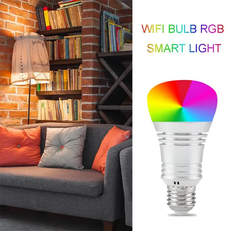 

WiFi Bulb RGB Smart Light 15W Remote Mobile Phone Control Smart Bulb RGB Smart Light 15W Remote Mobile Phone Control Smart Bulb
