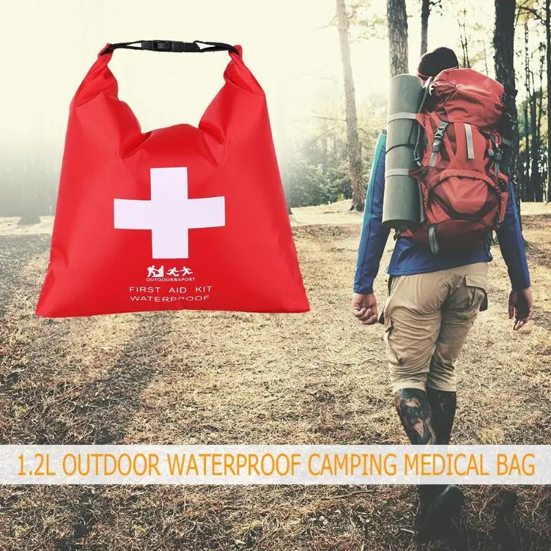 

1.2L Portable Emergency Medical Kits Soft Outdoor Waterproof River Trekking Rafting Camping High qulity First Aid Bag