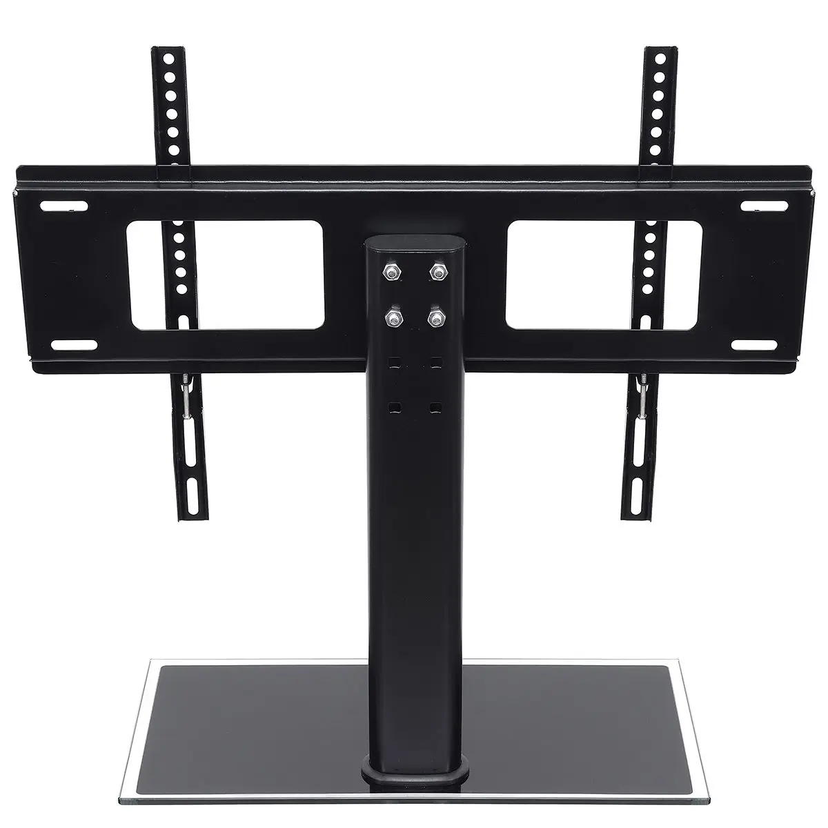 العالمي الطاولة حامل تلفاز قاعدة Vesa الركيزة حامل تليفزيون رف ل شقة LCD LED 26 '-55 ''التلفزيون الاكسسوارات أجزاء الأسود