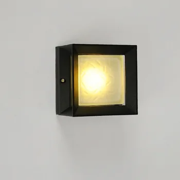 通販 5 個 5 ワット防水 IP66 正方形ゲートドアライト現代 Led 階段バルコニー庭屋外壁ランプ AC85-265V