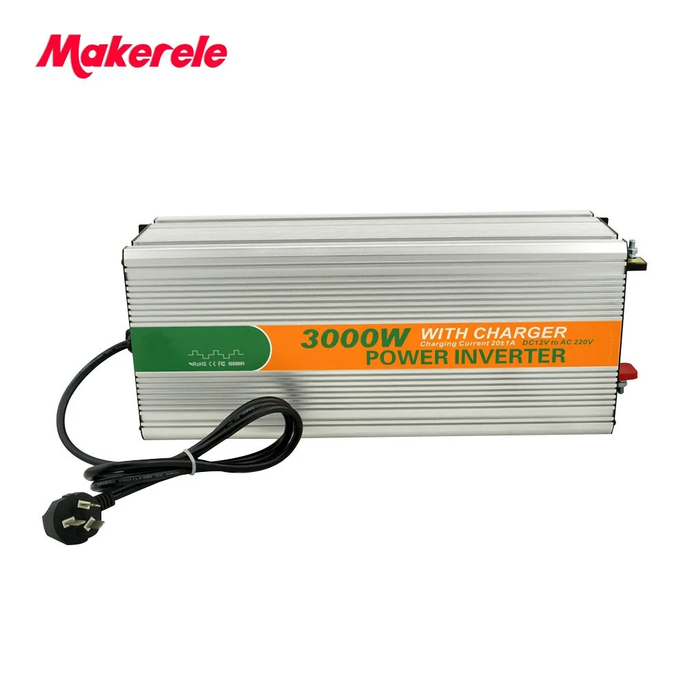 

Inverter MKM3000-121G-C Modified Sine Wave 3000 Watt Inverter AC 120V DC12V Converter Inverter for Home use with Charger