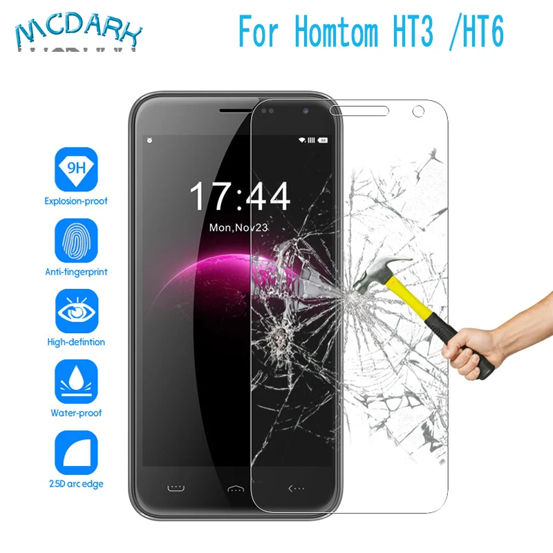 10 1-дюймовая Передняя стеклянная Защитная пленка для телефона Homtom HT6 замена 5