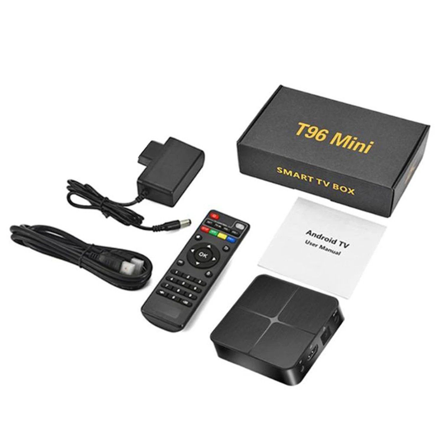 ТВ приставка T96 Mini Android 7 1 четырехъядерный процессор Rk3229 2 4G Wi Fi 4K H2.65 медиаплеер