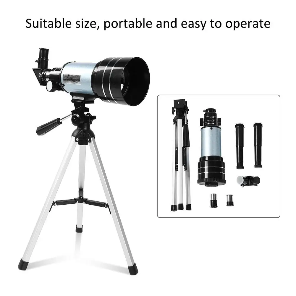 

Astronomical Telescope with Tripod Finderscope Terrestrial Space Moon Watching Monocular For students children