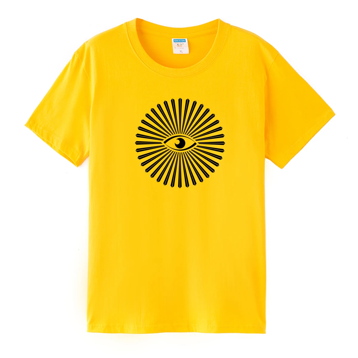 Fashion 3D Rotate Eyes Pattern Crew Neck Leisure Tops Men's Summer T-shirt Gift | Мужская одежда