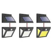 30/40/60 светодиодный солнечный светильник уличный PIR датчик движения Инфракрасный Сенсор энергосберегающие лампы с двумя молниями в Водонепроницаемый садовый светильник двора Стены Путь светильник