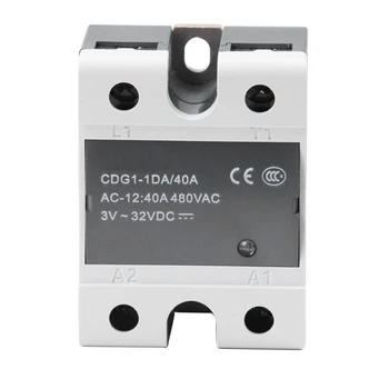 

Single-phase SSR-DA 40A DC-AC Contactless Solid State Relay For Heated Bed 3D Printer Parts