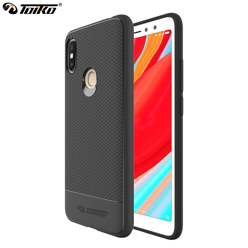 

TOIKO Impact Protection Soft TPU Phone Case for xiaomi Redmi S2 Y2 Shockproof Bumper Cover Shell Geometry Pattern Black Blue Red