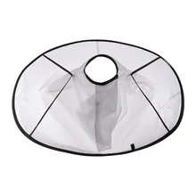 Белый нагрудник зонтик для стрижки волос плащ моделирование бороды профессиональный водонепроницаемый плащ ткань аксессуары для укладки волос