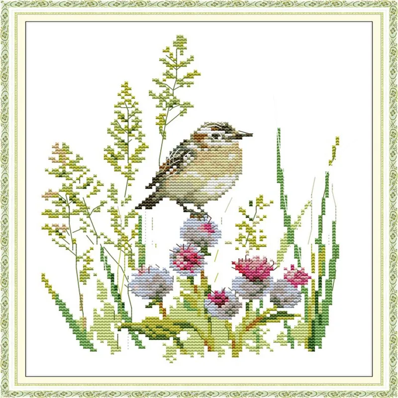 Cross Stitch Kits Embroidery Needlework Chinese Cross Stitch DIY bird Animal Printed Cross Stitch Decoration Gift Home Decor