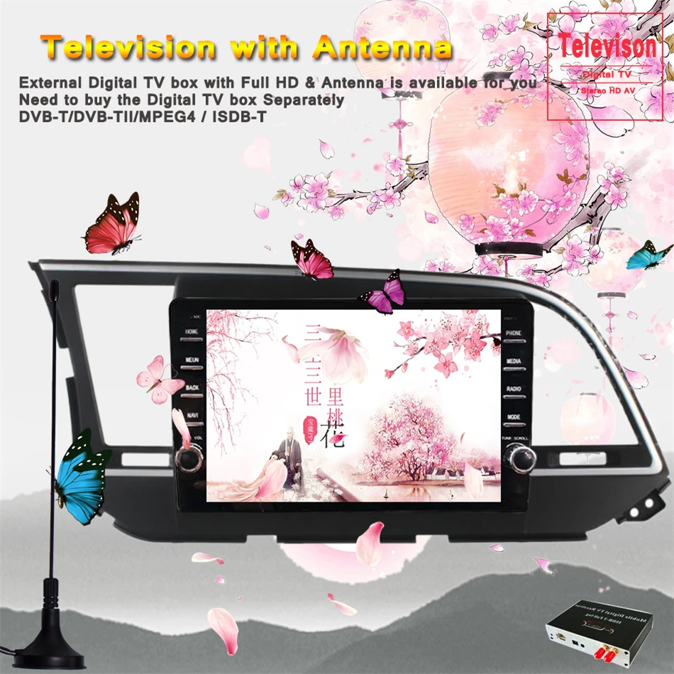 Восьмиядерный автомобильный dvd gps плеер android 10 0 1280*720 для HYUNDAI ELANTRA 2016 2017 2018 2019
