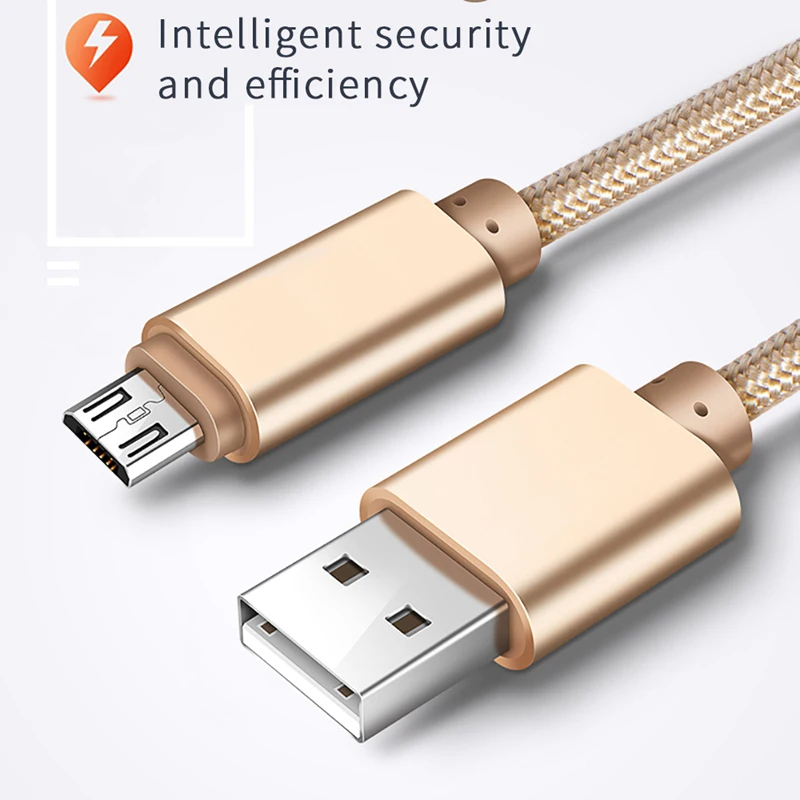 Нейлоновый зарядный кабель AWI Micro USB для Samsung Galaxy S7 S6 Huawei Xiaomi Redmi 4 LG Android Phone быстрое