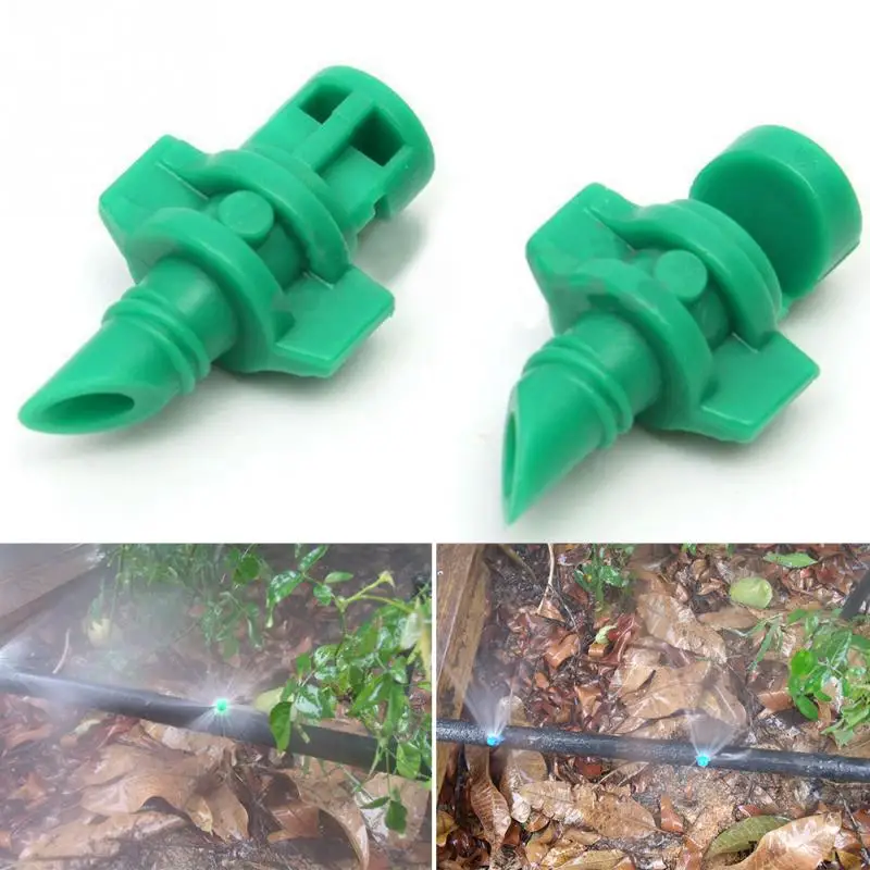 

50pcs Atomization Nozzle Water Control Sprayer Mist Sprinkler with Connector Connect with Irrigation Drip Hose
