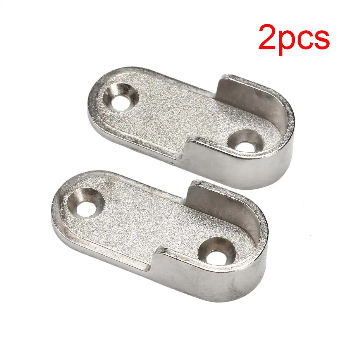 

2pcs Zinc Alloy Wardrobe Clothes Tube Support Closet Rod Pole End Bracket Furniture Hardware Part Thickening Hanging Holder 20mm