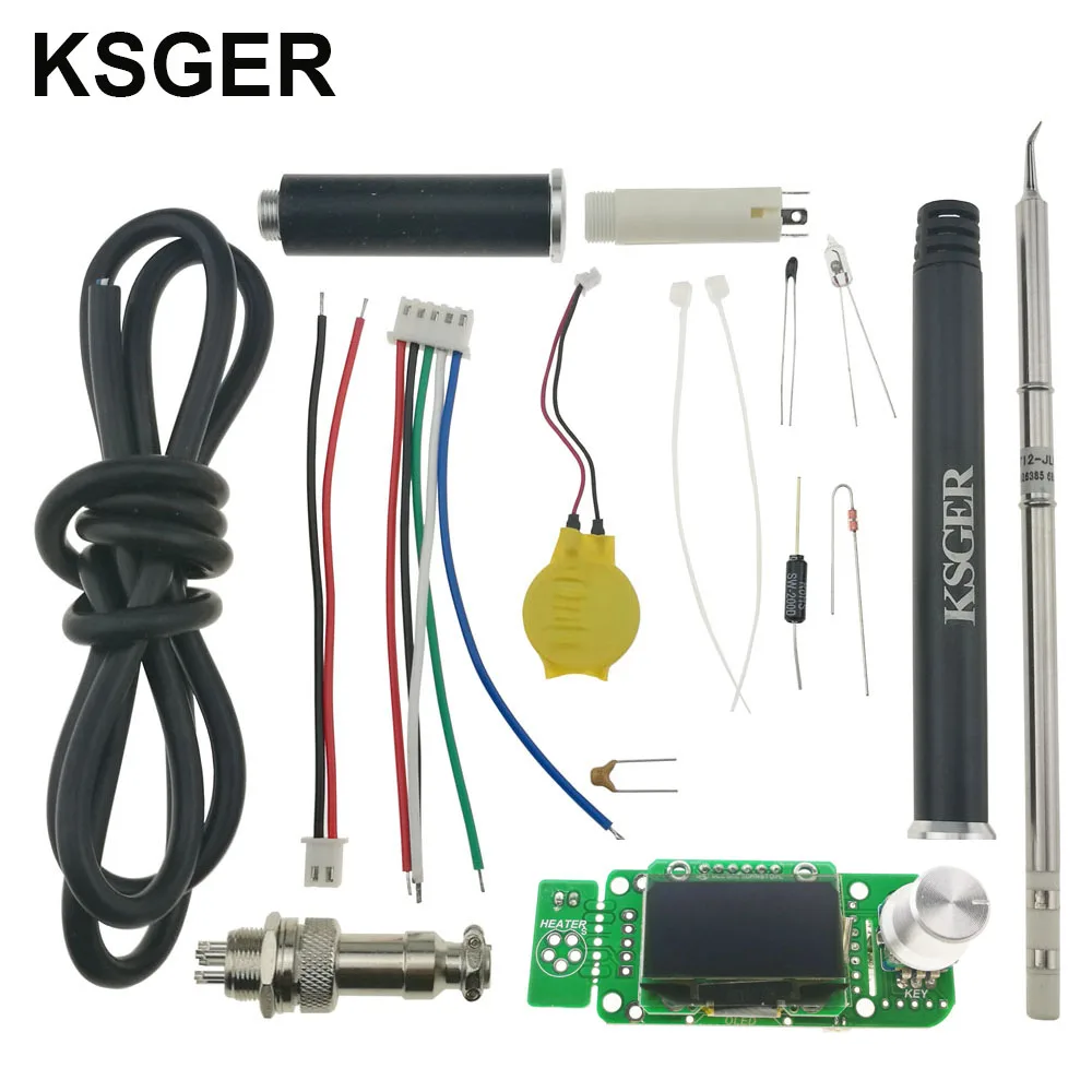 KSGER сплав 9501 паяльник ручка V2.0 V2.1S Stm32 Oled T12 паяльная станция контроллер T12-JL02 T12 паяльник наконечники