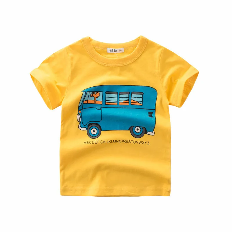 

Short Sleeve Cartoon Toddler Baby Kids Boys Cotton Tops T-shirt Clothes Baby Boy Spring Summer T Shirt Toddler Shirts