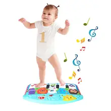 Мягкий коврик для малышей обучающий IQ игровой коврик электронный фортепианный музыкальный игровой коврик Детские развивающие игрушки для мальчиков и девочек коврик для ранней активности