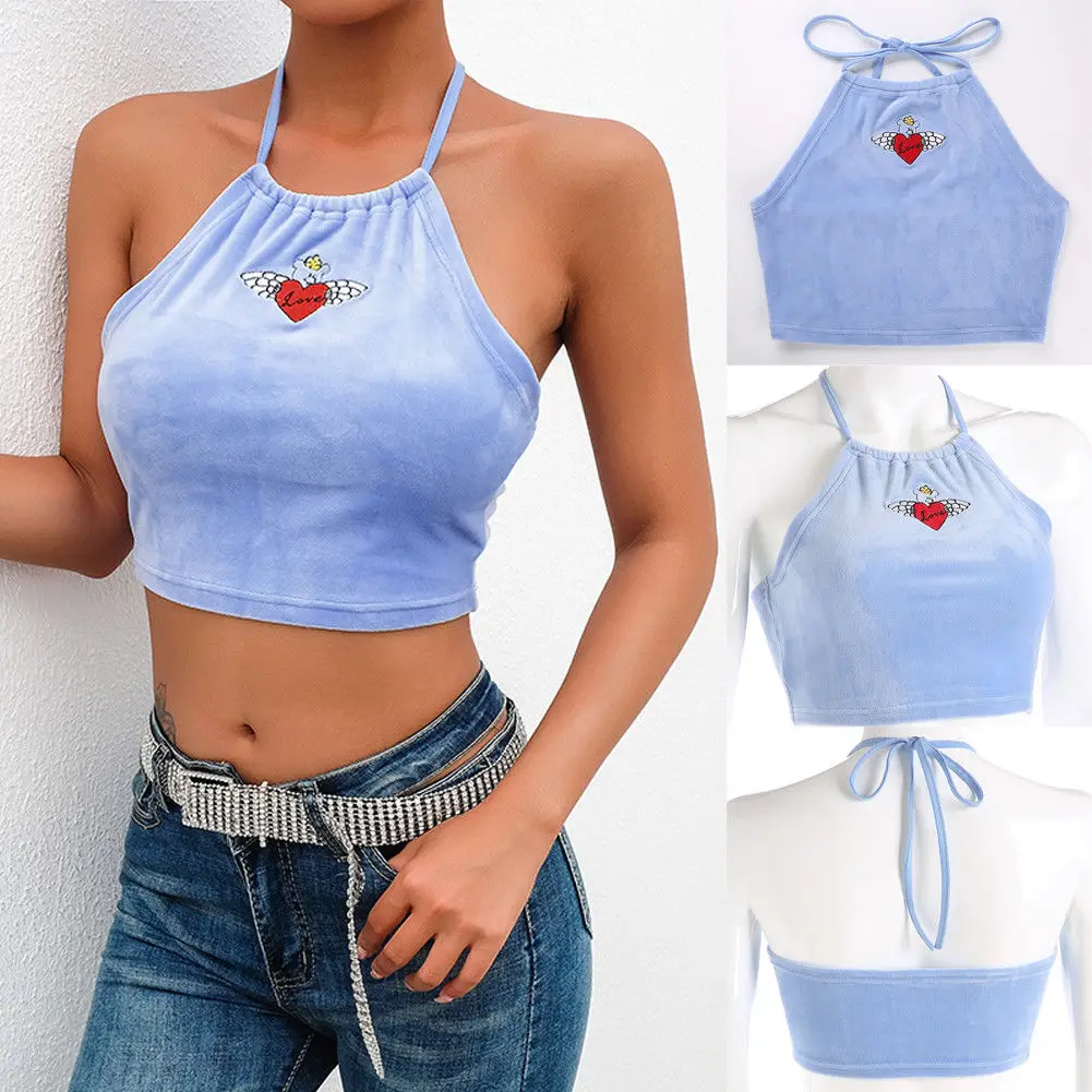 hot women in halter tops