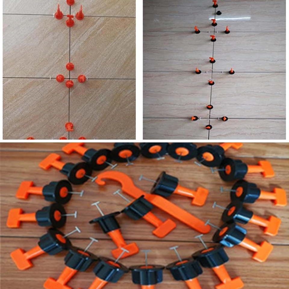 50 шт., выравниватели для пола, напольная плитка, инструмент многоразового использования для каменщика, выравниватель, пластиковый зажим, регулируемый локатор для плитки, система выравнивания