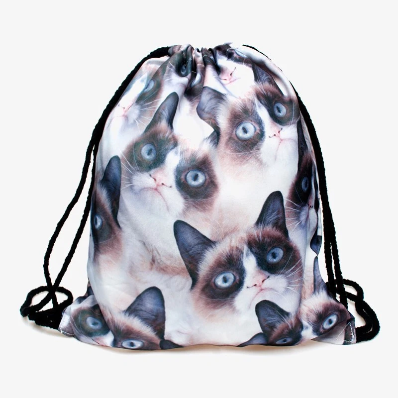 BalleenShiny أكسفورد 3D الرقمية القطط الكلاب الرباط تخزين أكياس الغسيل حذاء ماكياج المنظم الأزياء حقيبة حقيبة سفر BalleenShiny أكسفورد 3D الرقمية القطط الكلاب الرباط تخزين أكياس الغسيل حذاء ماكياج المنظم الأزياء حقيبة حقيبة سفر